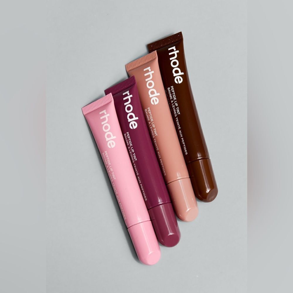 Rhode the peptide lip tints ALL FOUR SHADES TOGETHER